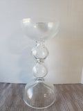 Tall Bubble Glass Hyacinth Forcing Vase