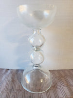 Tall Bubble Glass Hyacinth Forcing Vase