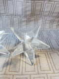 Pair of Glass Star Candle Votives