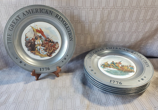 The Great American Revolution Pewter Plate