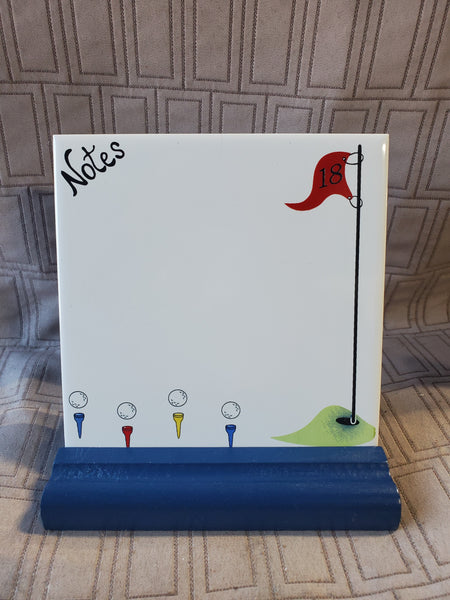 Ceramic Tile Golf Note Pad