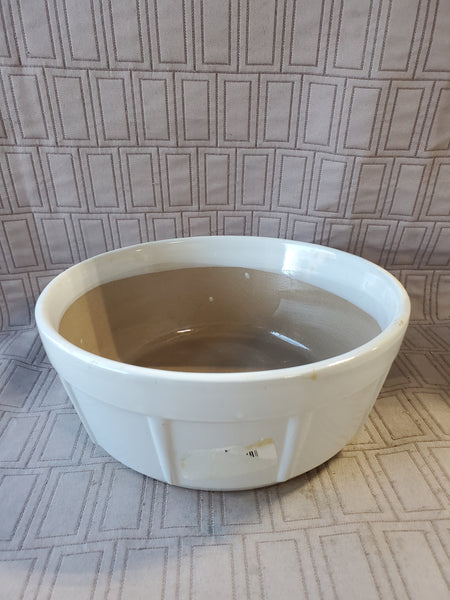 White Glazed Pottery Planter