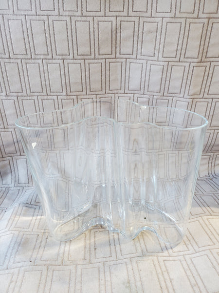 Iitala Alvar Aalto Clear Glass Vase