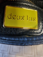 Deux Lux Black Quilted Faux Leather Crossbody