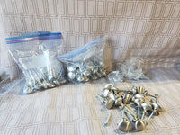 Large Lot of Silver Toned Metal Cabinet Drawer Knobs