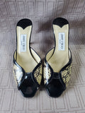 Pair of Jimmy Choo Snakeskin Heels—Women's Size 6.5