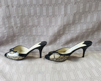 Pair of Jimmy Choo Snakeskin Heels—Women's Size 6.5