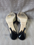 Pair of Jimmy Choo Snakeskin Heels—Women's Size 6.5