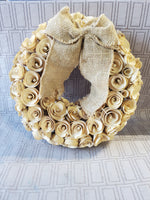 Wooden Rose Wreath