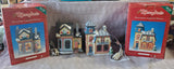 (A) Pair of Merrybrite Christmas Village Light-Up Houses WORKS