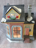 (A) Pair of Merrybrite Christmas Village Light-Up Houses WORKS