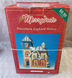 (A) Pair of Merrybrite Christmas Village Light-Up Houses WORKS