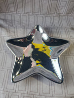 Studio Nova Silver Painted Ceramic Star Candy Dish