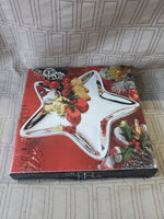 Studio Nova Silver Painted Ceramic Star Candy Dish