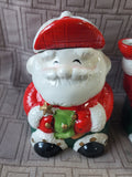 Ceramic Santa Claus Creamer and Sugar Set