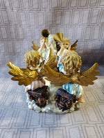 Cedar Creek Collection "Basket Cherubs Trumpeting" Figurine