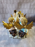 Cedar Creek Collection "Basket Cherubs Trumpeting" Figurine