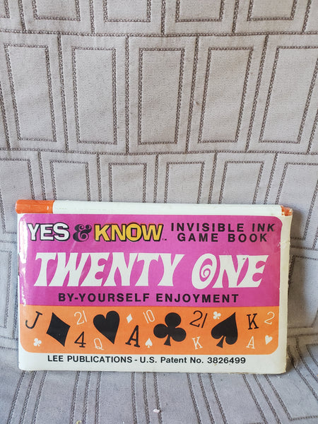 Yes & Know Invisible Game Book UNOPENED