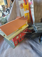 Large Lot of Model Train Station Pieces