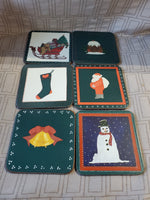 Set of 6 Pimpernel "Assorted Christmas" Coasters