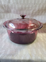 Corning Vision Cranberry 5L Dutch Oven