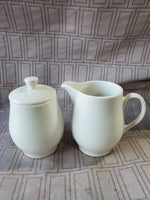 Carefree True China Syracuse "Serene" Creamer and Sugar Set