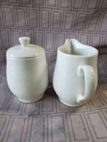 Carefree True China Syracuse "Serene" Creamer and Sugar Set