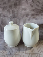 Carefree True China Syracuse "Serene" Creamer and Sugar Set