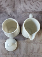 Carefree True China Syracuse "Serene" Creamer and Sugar Set