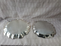 (D) Pair of Silverplate Serving Trays