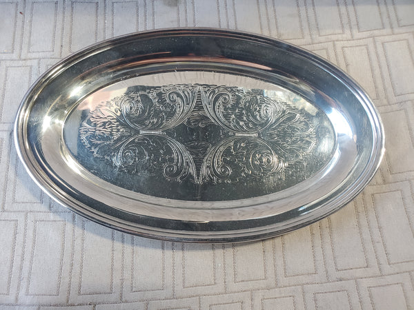 WM. A. Rogers Silverplate Oblong Serving Tray