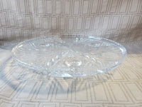 Clear Glass Footed Cake Stand