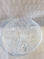 Clear Glass Footed Cake Stand