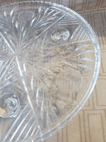 Clear Glass Footed Cake Stand