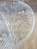 Clear Glass Footed Cake Stand