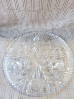 Clear Glass Footed Cake Stand