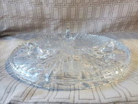 Clear Glass Footed Cake Stand