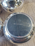 Set of 10 WM. A. Rogers Silverplate Roly Poly Cups