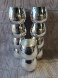 Set of 10 WM. A. Rogers Silverplate Roly Poly Cups