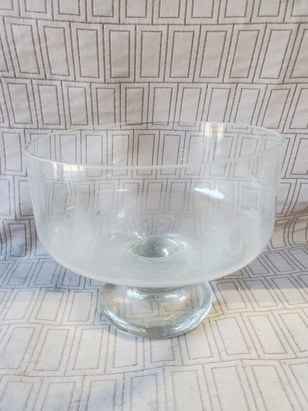 Clear Glass Trifle Dish