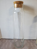 Pair of Clear Glass Apothecary Jars