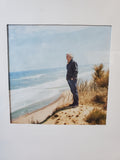 Man Looking at Beach Print