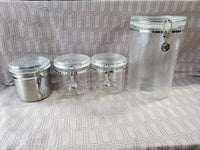 (B) Lot of Assorted Kitchen Pantry Storage Canisters