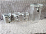 (B) Lot of Assorted Kitchen Pantry Storage Canisters