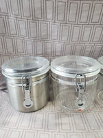 (B) Lot of Assorted Kitchen Pantry Storage Canisters