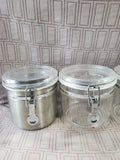 (B) Lot of Assorted Kitchen Pantry Storage Canisters