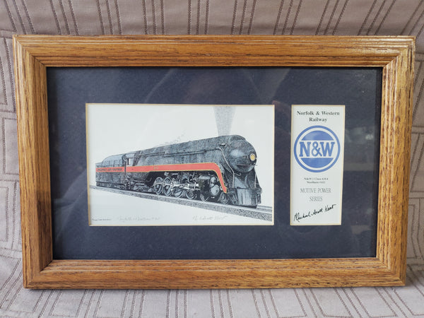 Signed Norfolk and Western Print by Michael Scott Kent