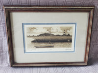 Signed and Numbered Man on Boat Print