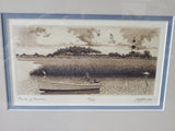 Signed and Numbered Man on Boat Print