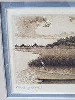 Signed and Numbered Man on Boat Print